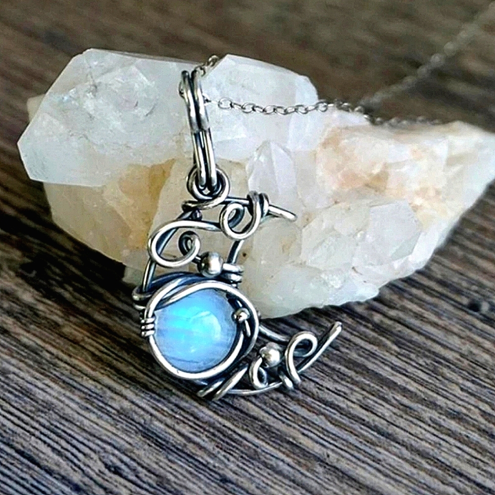 Moon Gem Necklace